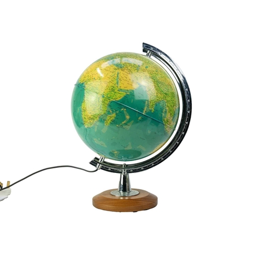 538 - A Short & Mason Mark 2 Ministry aneroid barometer. Diameter 13.5cm, together with an Italian globe l... 