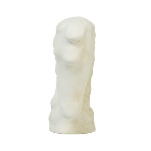 55 - A pair of biscuit pottery horse heads probably by Eric Leaper. Height 18cm. These were with the coll... 