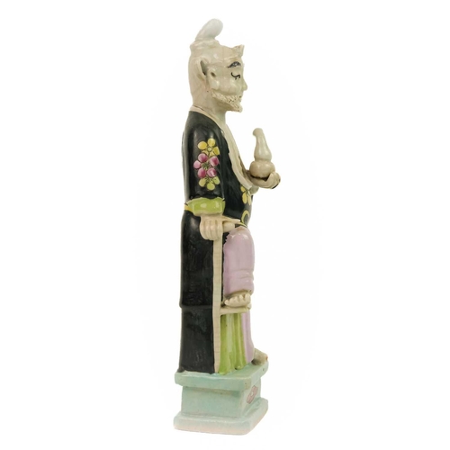 130 - A Chinese pottery figure of Li Tieguai, Qing Dynasty, 19th century. One of the Eight Daoist Immortal... 