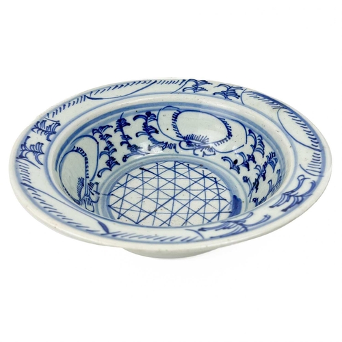 155 - A Chinese blue and white porcelain bowl, 19th century. Height 8.5cm, diameter 27.5cm.