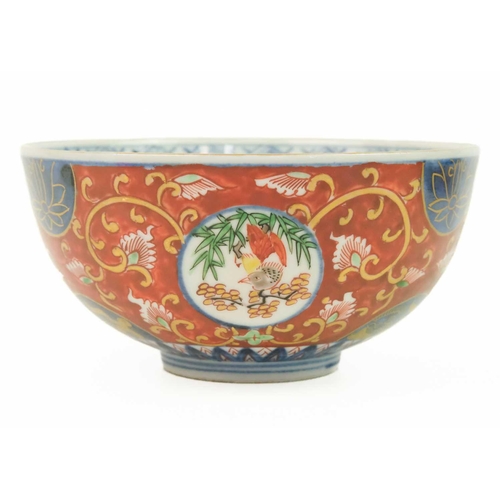 261 - A Japanese porcelain bowl, late Meiji period. Height 6.5cm, diameter 13cm.