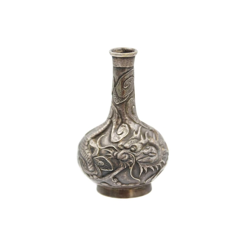 332 - A Chinese silver scent bottle, by Luen Hing, 1880-1925, Shanghai, Qing Dynasty, Signed, makers mark ... 