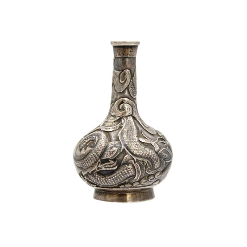 332 - A Chinese silver scent bottle, by Luen Hing, 1880-1925, Shanghai, Qing Dynasty, Signed, makers mark ... 