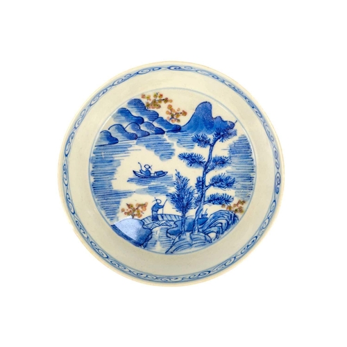35 - Five Chinese porcelain tea bowls and saucers, 18th century. Three further tea bowls and two Chinese ... 