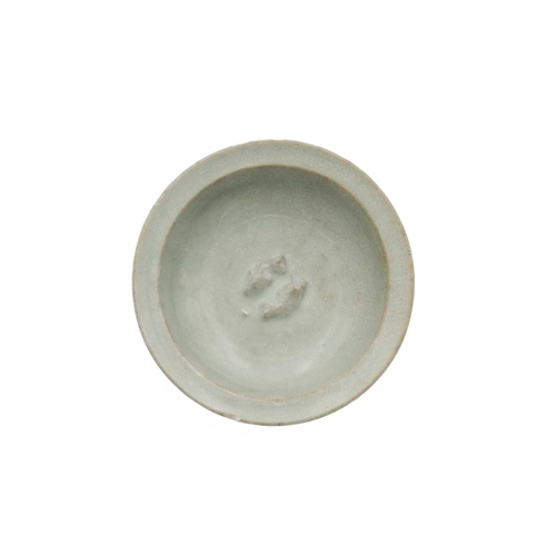 41 - A Chinese celadon 'twin fish' dish, Chekiang Province, Southern Sung, 1127-1279. The interior decora... 