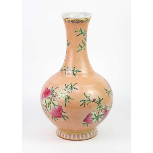 455 - Two similar Contemporary Chinese porcelain vases, late 20th century. Decorated with flowering plum t... 