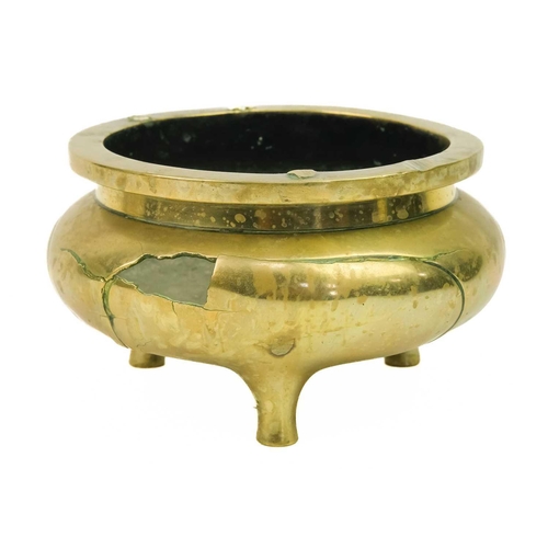 6 - A Chinese bronze censer, Qing Dynasty, 19th century. With a six-character Xuande mark to the rim, th... 