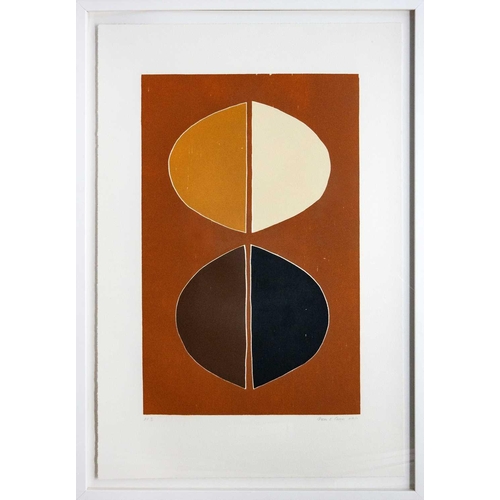 1 - Breon O'CASEY (1928-2011) Divided Circles (2003) Linocut, signed, dated and numbered AP II, sheet si... 