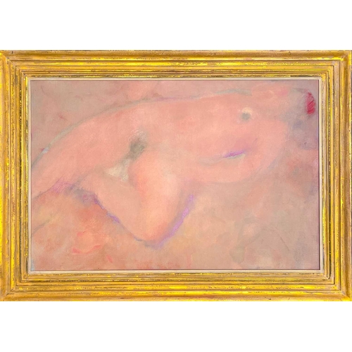 113 - Rose HILTON (1931-2019) Nude, 2002 Oil on canvas, signed and inscribed to verso, 49 x 75cm, 66.5 x 9... 