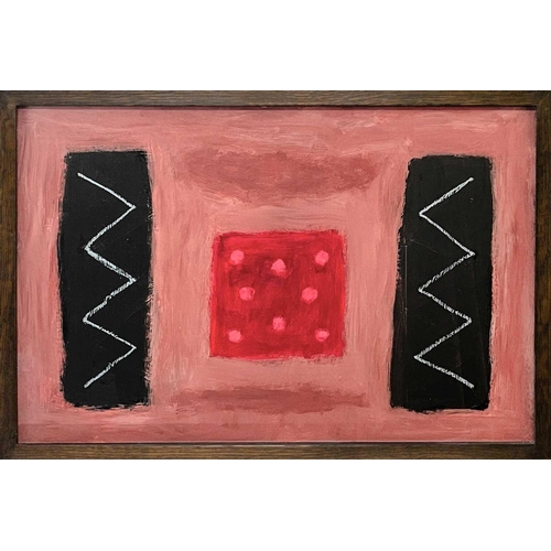 123 - Breon O'CASEY (1928-2011) Pink Dots (2010) Oil on board, signed, inscribed and dated 2010 to verso, ... 