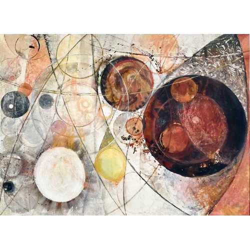 145 - John TUNNARD (1900-1971) Circle of Time Mixed media on canvas, signed and inscribed to verso, 74 x 1... 