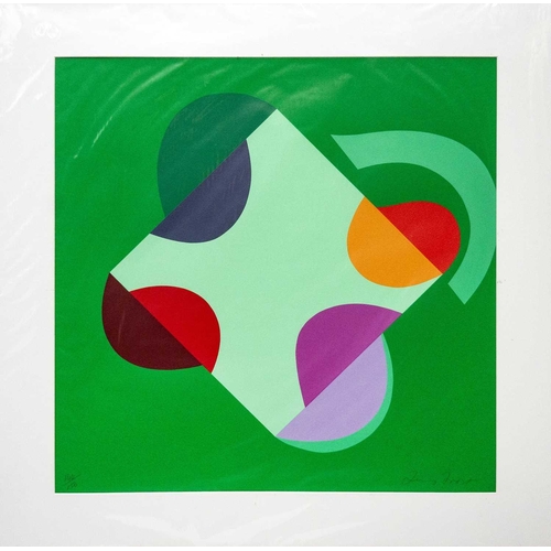 15 - Terry FROST (1915-2003) Development of a Square within a Square (Green) (Kemp 202), 2000  Screenprin... 