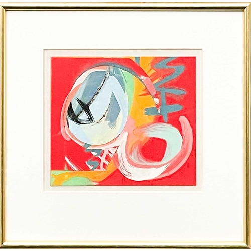 153 - Martin LANYON (1954) Carnival No.156, Feb '94 Oil on card, signed and dated '94, further signed, ins... 