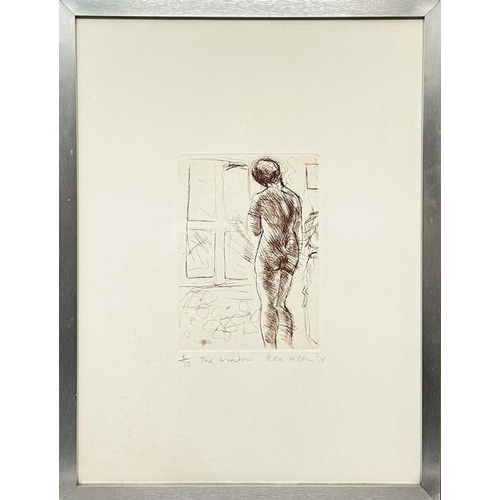 16 - Rose HILTON (1931-2019) The Window (1978) Etching, signed, inscribed and dated '78, numbered 5/75, p... 