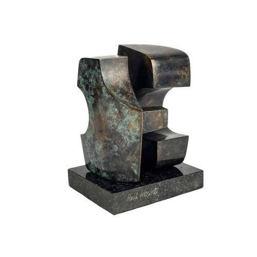 178 - Paul MOUNT (1922-2009) Untitled (Interlocking forms) Bronze with marble base, signed and numbered 5/... 