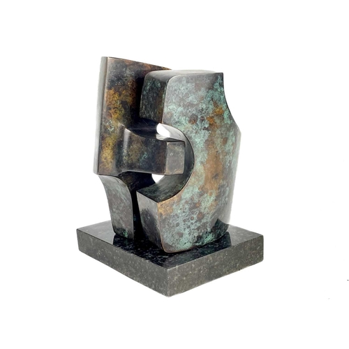 178 - Paul MOUNT (1922-2009) Untitled (Interlocking forms) Bronze with marble base, signed and numbered 5/... 