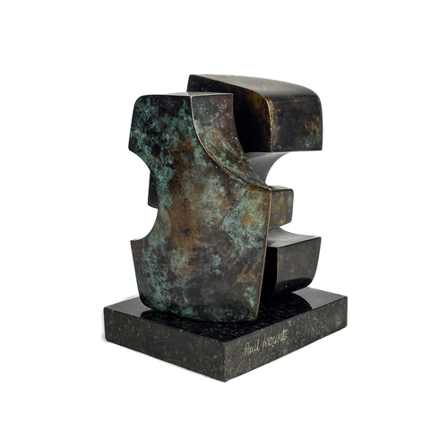 178 - Paul MOUNT (1922-2009) Untitled (Interlocking forms) Bronze with marble base, signed and numbered 5/... 