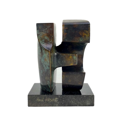 178 - Paul MOUNT (1922-2009) Untitled (Interlocking forms) Bronze with marble base, signed and numbered 5/... 