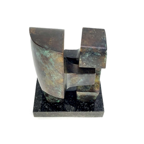 178 - Paul MOUNT (1922-2009) Untitled (Interlocking forms) Bronze with marble base, signed and numbered 5/... 