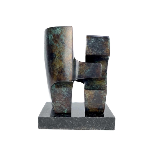 178 - Paul MOUNT (1922-2009) Untitled (Interlocking forms) Bronze with marble base, signed and numbered 5/... 