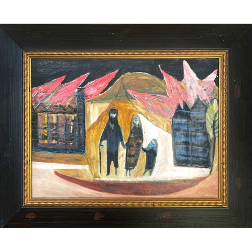 182 - Patrick HAYMAN (1915-1988) Untitled Oil on board, signed, 30 x 40cm, 46 x 56cm framed. This oil has ... 