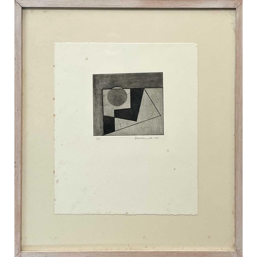 19 - George DANNATT (1915-2009) Untitled Etching Signed, dated 1995 and numbered 2 of 16 Plate size 12.5c... 