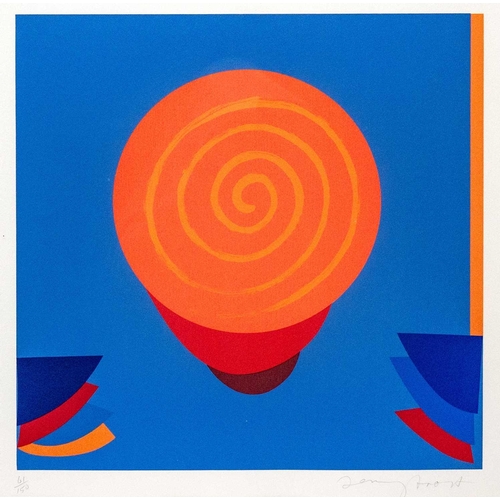 27 - Terry FROST (1915-2003) Orange and Blue Space (1998) Screenprint, signed and numbered 61/150, image ... 