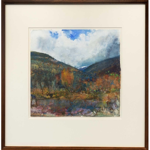 31 - Kurt JACKSON (1961) Through The Spanish HIlls Mixed media Signed lower left Inscribed and titled to ... 