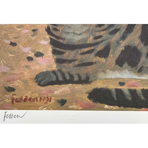 57 - Mary FEDDEN (1915-2012) Cat on a Cornish Beach, 1991 Lithograph Signed in pencil, edition 466 of 500... 