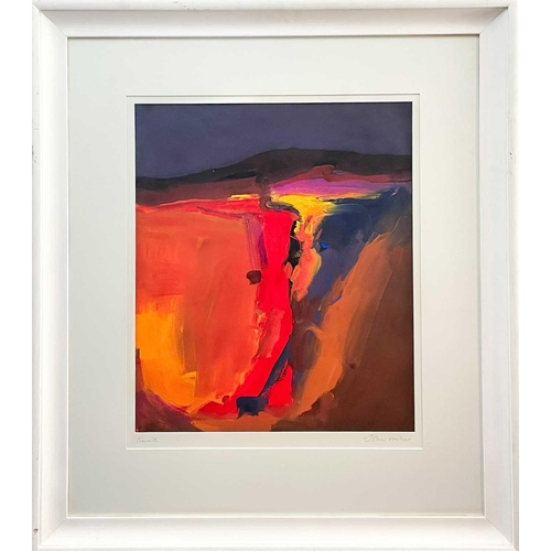 58 - John MILLER (1931-2002) Penwith (Abstract Landscape) Gouache on paper, signed and titled, 55 x 47cm,... 