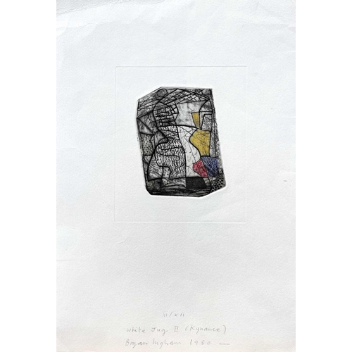 6 - Bryan INGHAM (1936-1997) White Jug II (Kynance), 1980 Hand-coloured etching, signed, inscribed and n... 