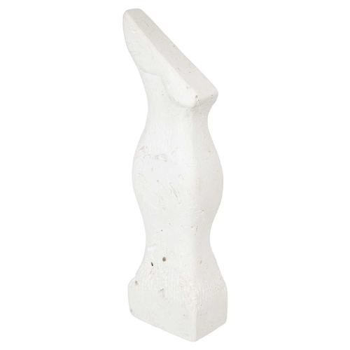 66 - Paul BENYOVITS (1964) Torso French limestone sculpture, signed to base, height 56cm.