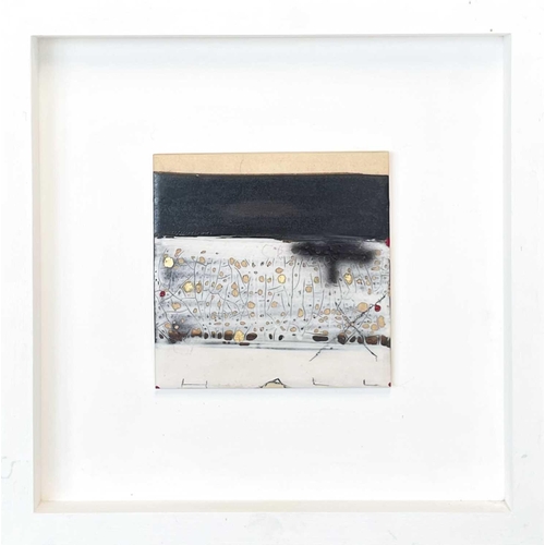 71 - Sam HALL (1967) Ceramic Tile Signed, 15cm x 15cm, 34cm x 34cm framed