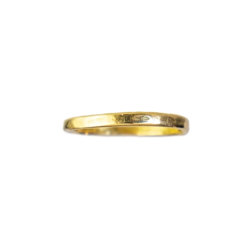 72 - Breon O'CASEY (1928-2011) An 18ct gold band Provenance - Purchased at the Crafts Council Shop at the... 