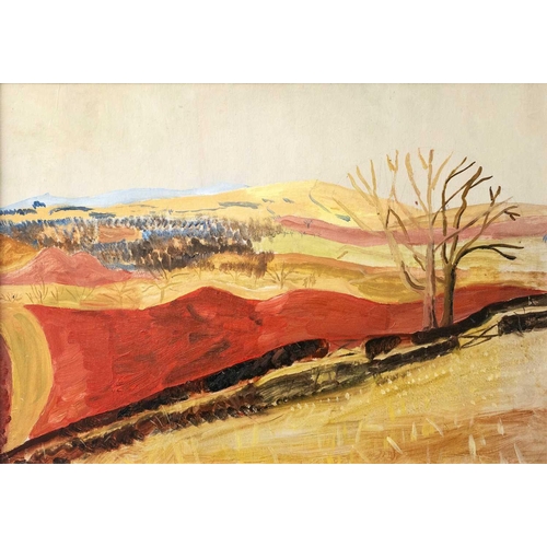 85 - Kate NICHOLSON (1929-2019) Landscape Oil on board, 54 x 77cm, framed 67 x 91cm Provenance - Purchase... 