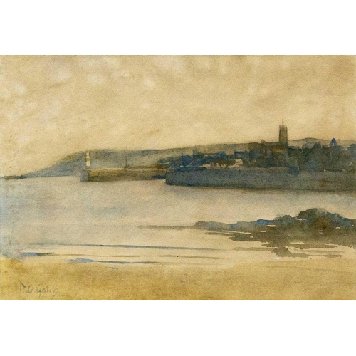 89 - Thomas Cooper GOTCH (1854-1931) A View of Penzance Watercolour, signed, 17 x 24.5cm, 34 x 40cm frame... 