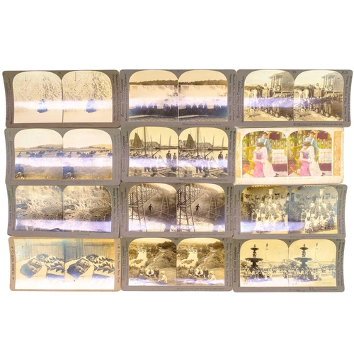 124 - A cased set of 'The Great War' stereoscopic slides. Together with a further collection of slides, an... 