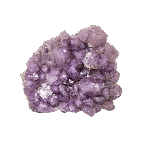 129 - An amethyst geode cluster of large proportions. With large well formed points, width 27cm, depth 24c... 