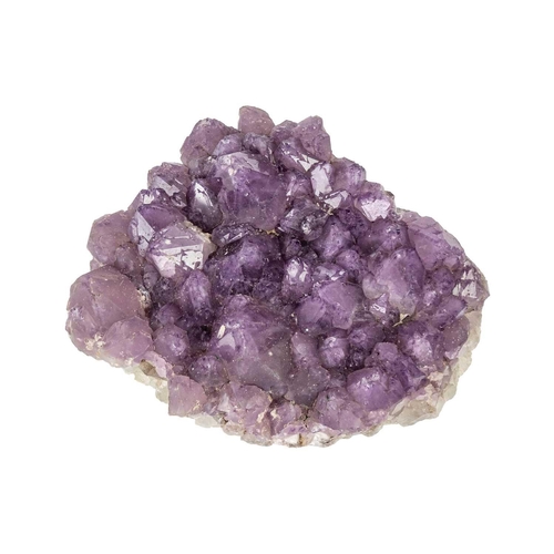 129 - An amethyst geode cluster of large proportions. With large well formed points, width 27cm, depth 24c... 