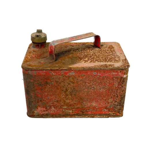 14 - A Pratts petrol can. Height 32.5cm, and two other fuel cans (3).