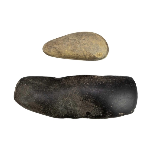 157 - A possibly bronze age set of beads. Together with neolithic stone tools. Maurice Jenkins (1933-2022)... 