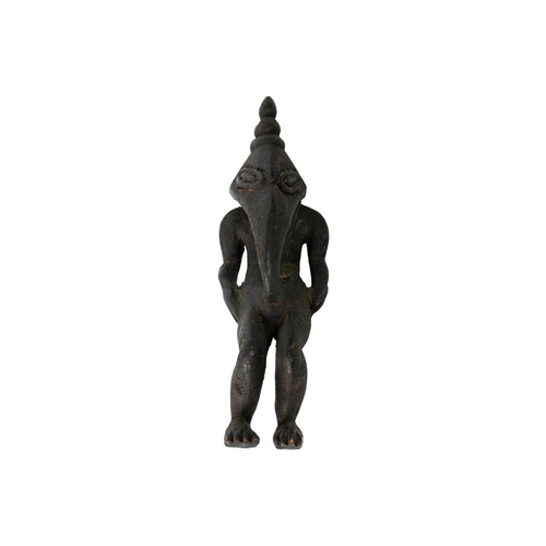 186 - A Ramu River Papua New Guinea wood carved figure. Height 25cm. Maurice Jenkins (1933-2022). North Co... 