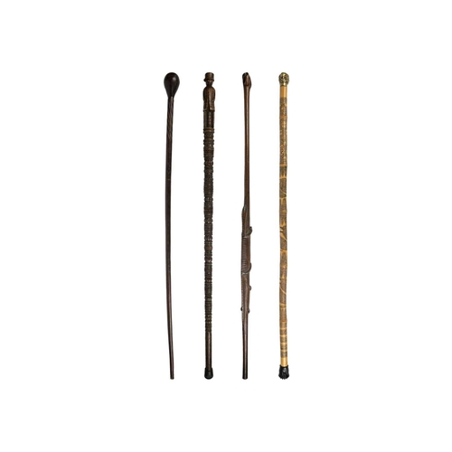 217 - A collection of four various canes. Longest 94cm. (4) Maurice Jenkins (1933-2022). North Cornwall co... 