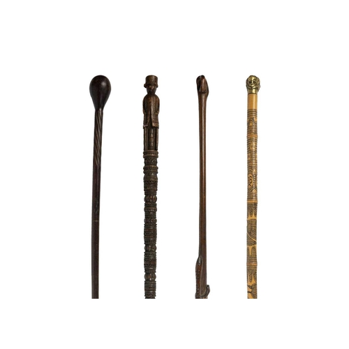 217 - A collection of four various canes. Longest 94cm. (4) Maurice Jenkins (1933-2022). North Cornwall co... 