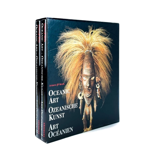 221 - Reference books on ethnographic art. Including Oceanic Art Vols I & II by Anthony J P Meyer. (12)