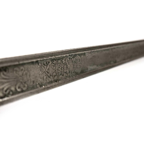 242 - A George V Wilkinson King's Royal Rifles officer's sword. Numbered 43198, initialled VHNW, for V Wad... 