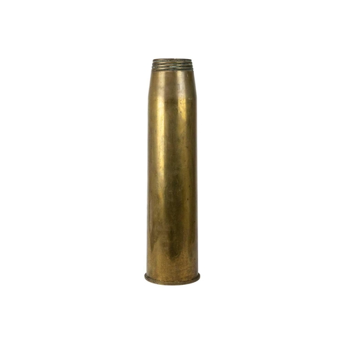 248 - A 4.5 inch large brass naval shell case. Dated 1971, height 64cm.