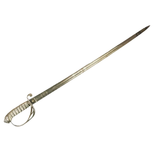 249 - A Victorian 1822 pattern infantry officer's sword. By Henry Wilkinson, with 82.5cm etched steel blad... 