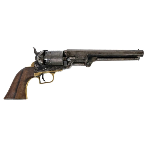 253 - A Colt Navy 1851 model percussion revolver. With matching serial number 51122 for 1856, six round pl... 