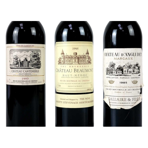 327 - A bottle of Chateau Beaumont Haut Medoc 1995 Together with a Chateau Cantemerle 1999 and Chateau D'a... 